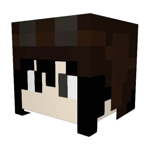 Cynology Minecraft avatar head, 3D render