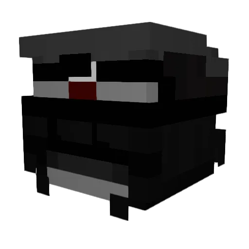 Cynotch Minecraft avatar head, 3D render