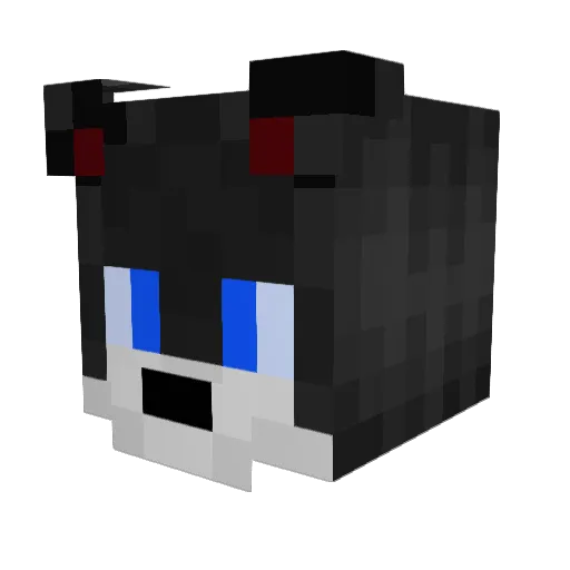 CynricTesna Minecraft avatar head, 3D render