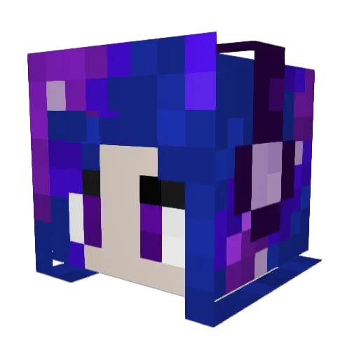 Cyntheticc Minecraft avatar head, 3D render