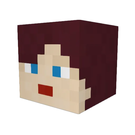 CynthiaDHC Minecraft avatar head, 3D render