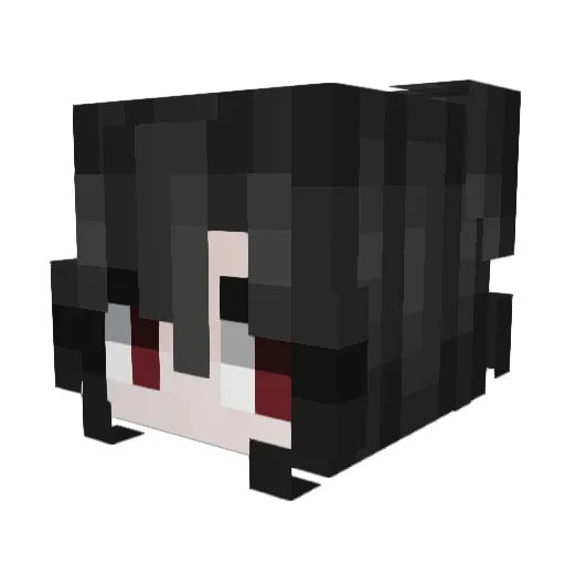 Cynthia_2B Minecraft avatar head, 3D render