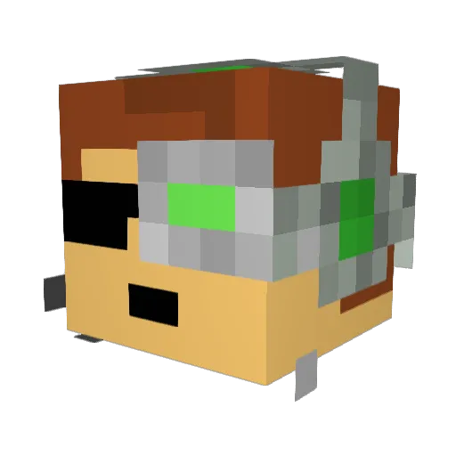 Cynthic56 Minecraft avatar head, 3D render