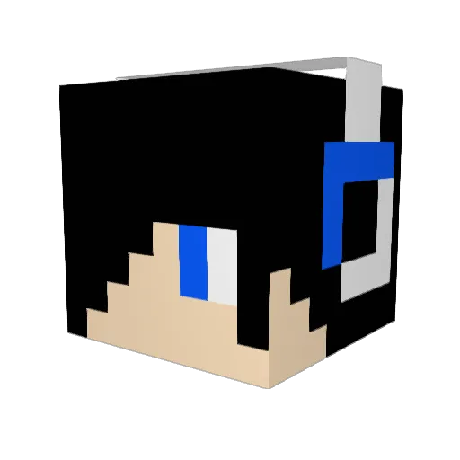 Cyon49 Minecraft avatar head, 3D render