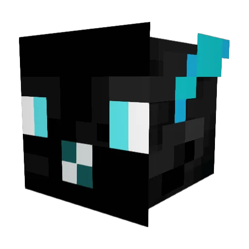 CyonNeo Minecraft avatar head, 3D render