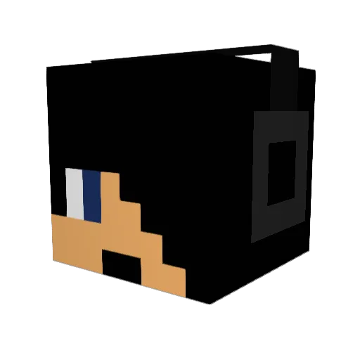 Cyp86 Minecraft avatar head, 3D render