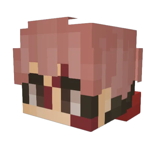 Cyperdaimond Minecraft avatar head, 3D render
