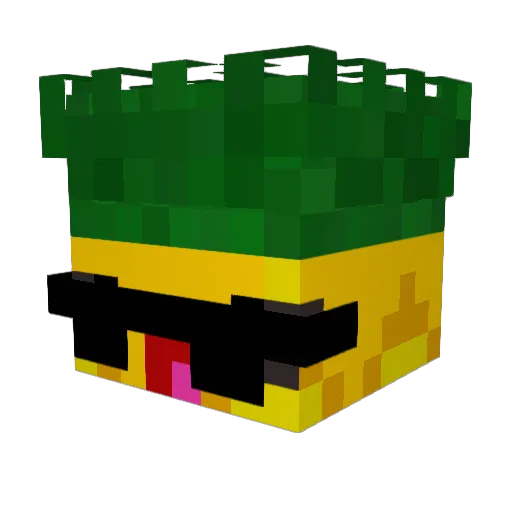 CypexIstDa Minecraft avatar head, 3D render
