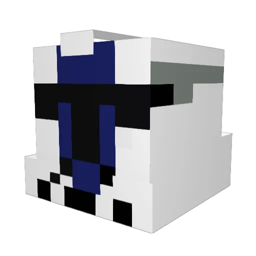 CyphVryd Minecraft avatar head, 3D render