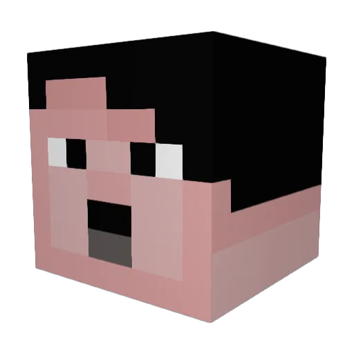 CypheZ Minecraft avatar head, 3D render