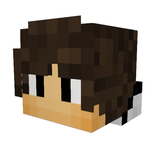 CypherDen Minecraft avatar head, 3D render