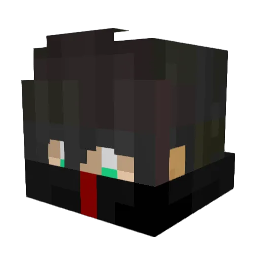 CypherPK Minecraft avatar head, 3D render