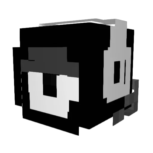 Cypher_Bytes Minecraft avatar head, 3D render