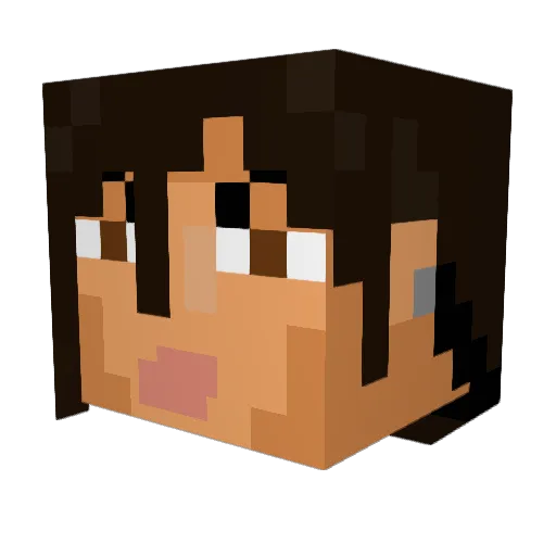 Cyphus54 Minecraft avatar head, 3D render