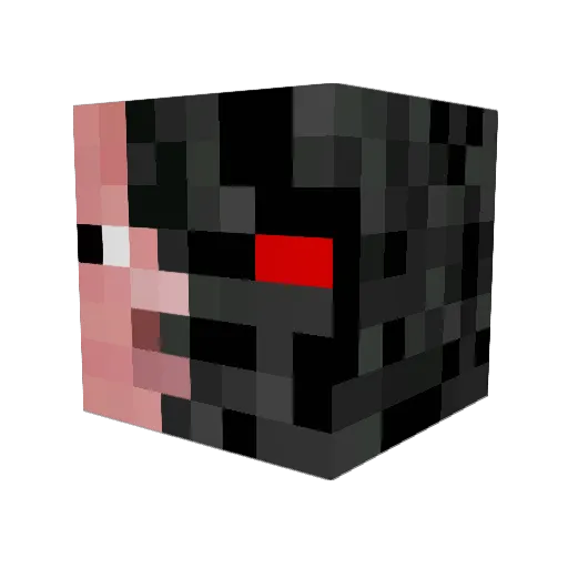 Cypig7 Minecraft avatar head, 3D render