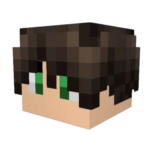 Cypress_ Minecraft avatar head, 3D render