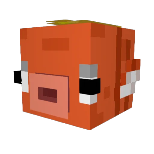 Cyql Minecraft avatar head, 3D render