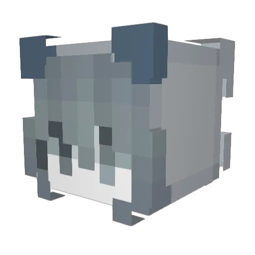 Cyqn_ Minecraft avatar head, 3D render
