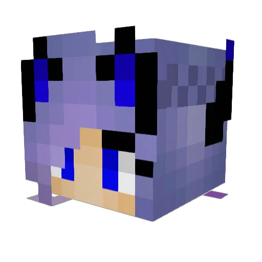 Cyr3x_CS Minecraft avatar head, 3D render