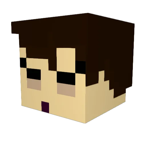 Cyra_Fl4me Minecraft avatar head, 3D render