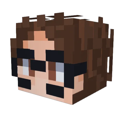 CyradYT Minecraft avatar head, 3D render