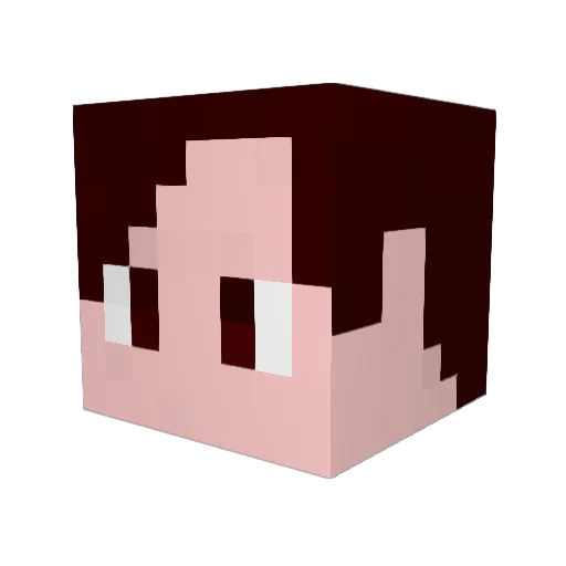 Cyral Minecraft avatar head, 3D render