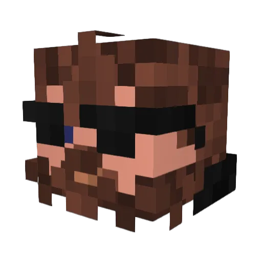Cyrangames Minecraft avatar head, 3D render