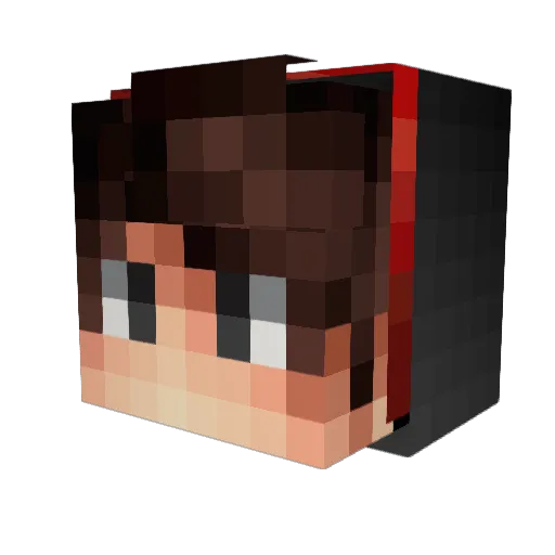 Cyraxus Minecraft avatar head, 3D render