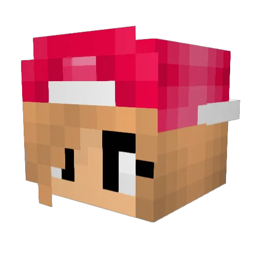 Cyrias121 Minecraft avatar head, 3D render