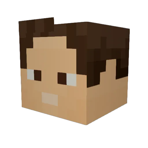 CyrilHul Minecraft avatar head, 3D render