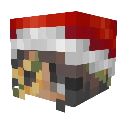 CyrilLignac_ Minecraft avatar head, 3D render