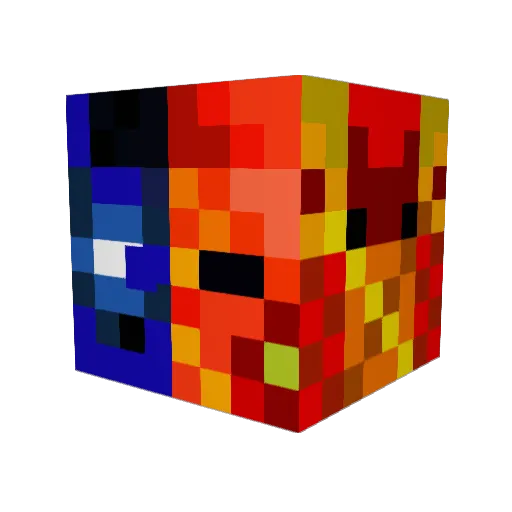 Cyrillion Minecraft avatar head, 3D render