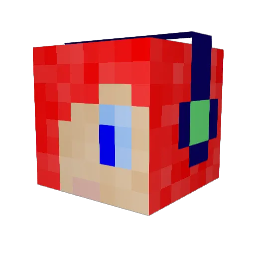 Cyrilomatic Minecraft avatar head, 3D render