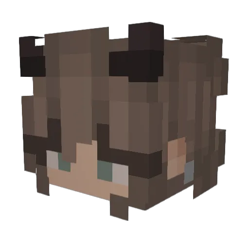 Cyris_1 Minecraft avatar head, 3D render