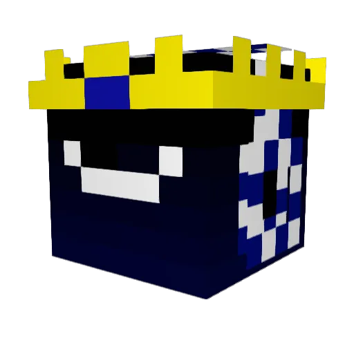 Cyrixss Minecraft avatar head, 3D render