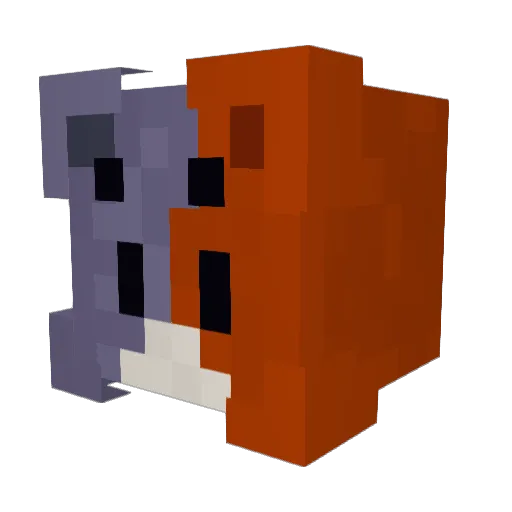 Cyrobolic Minecraft avatar head, 3D render