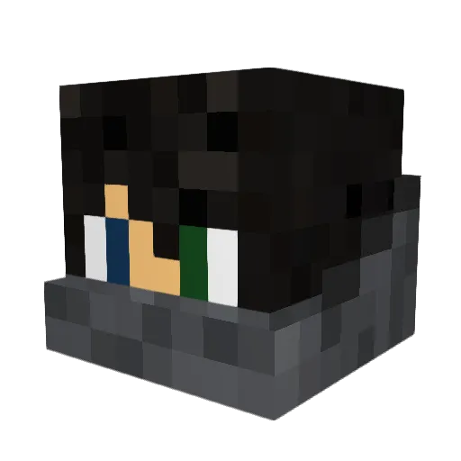 Cyron187 Minecraft avatar head, 3D render