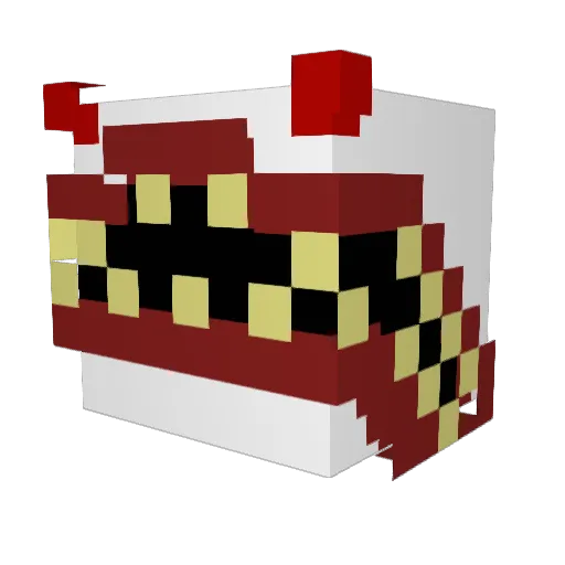 Cyroness Minecraft avatar head, 3D render