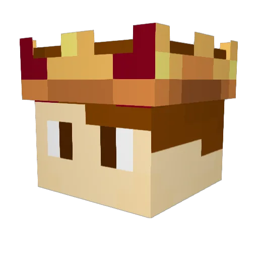 CyronixXmenX Minecraft avatar head, 3D render