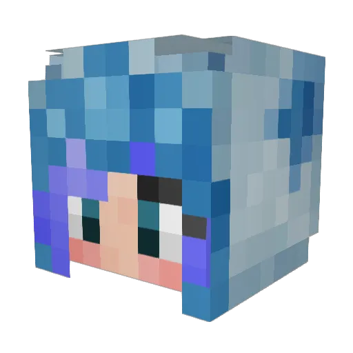 Cyrus20110503 Minecraft avatar head, 3D render