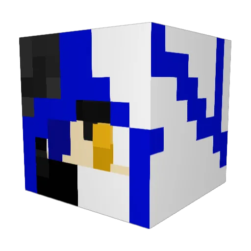 Cyrus2485 Minecraft avatar head, 3D render