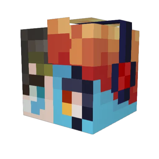 CyrusDvv Minecraft avatar head, 3D render
