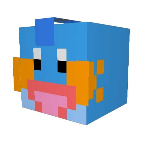 CyrusKaye Minecraft avatar head, 3D render