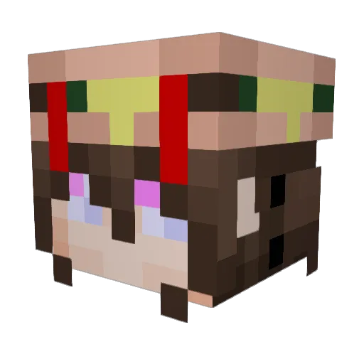 CyrusNight07 Minecraft avatar head, 3D render