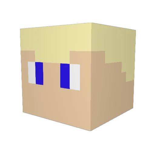 CyrusSerperior Minecraft avatar head, 3D render