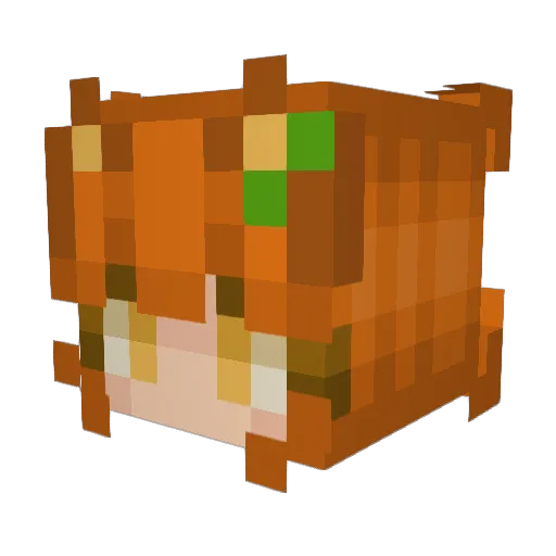 CyrusTheCitrus Minecraft avatar head, 3D render