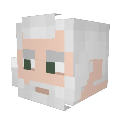 Cyrypsilon Minecraft avatar head, 3D render
