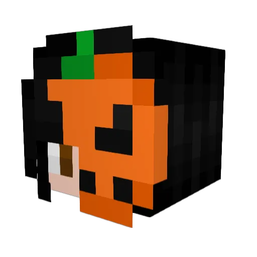 Cytals Minecraft avatar head, 3D render