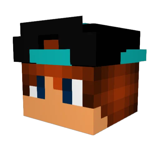 Cyteck Minecraft avatar head, 3D render