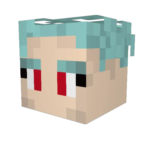 Cytecor Minecraft avatar head, 3D render